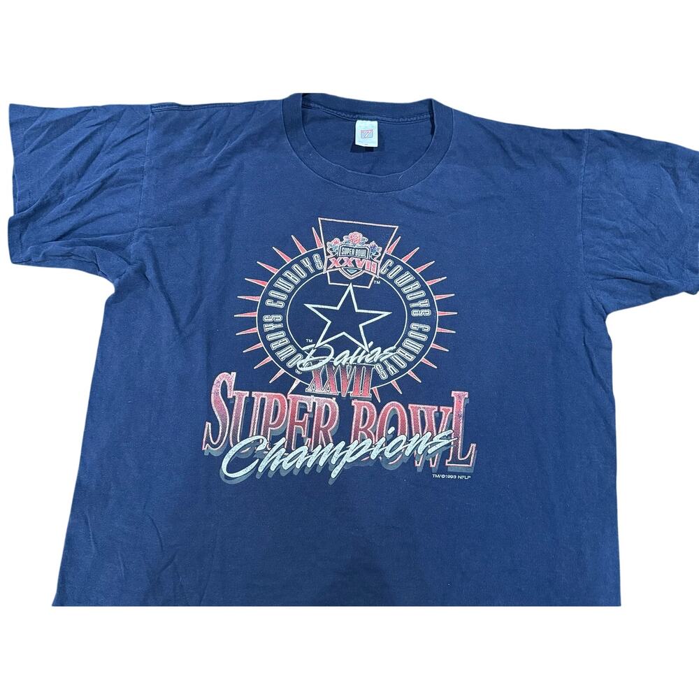 Vintage Tees - NFL‎ Dallas Cowboys Superbowl XXVII Champions Graphic Tee*SZ 2XL